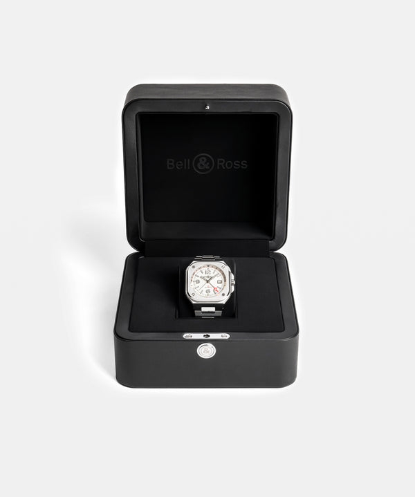 Bell & Ross 柏萊士 BR-05 GMT 兩地時區時尚機械腕錶 41mm BR05G-SI-ST/SST