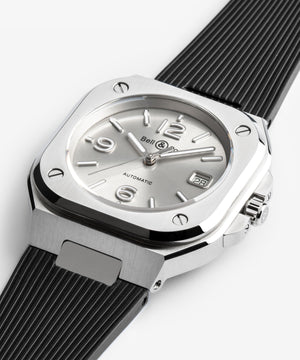 Bell & Ross 柏萊士 BR-05 GREY STEEL 時尚不銹鋼機械腕錶 40mm BR05A-GR-ST/SRB