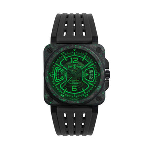 Bell & Ross 柏萊士 BR-X3 Night Vision 自製機芯碳纖維夜光迷彩機械腕錶 41mm BRX3R-GN-CA/SRB