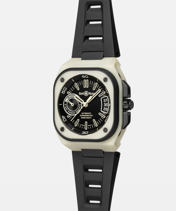 Bell & Ross 柏萊士 BR-X5 Green Lum BRX5 夜光錶殼腕錶 限量500支 41mm BRX5R-LUM-TC/SRB