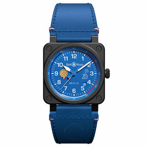 Bell & Ross 柏萊士 BR-03 法國巡邏兵飛行表演隊70週年特別版陶瓷機械錶 42mm BR0392-PAF7-CE/SCA