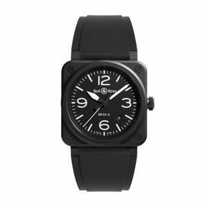 Bell & Ross 柏萊士 BR-03 BLACK MATTE 黑色陶瓷自動腕錶 41mm BR03A-BL-CE/SRB - 新萬國鐘錶