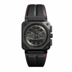 Bell & Ross 柏萊士 BR-03 Blacktrack BT-6 陶瓷計時碼錶重機特別聯名款 42mm BR0394-BTR-CE/SCA