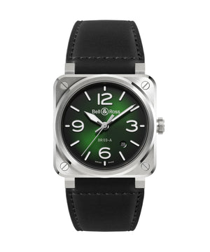 Bell & Ross 柏萊士 BR-03 Green Steel 漸變綠色面不鏽鋼自動腕錶 41mm BR03A-GN-ST/SCA - 新萬國鐘錶