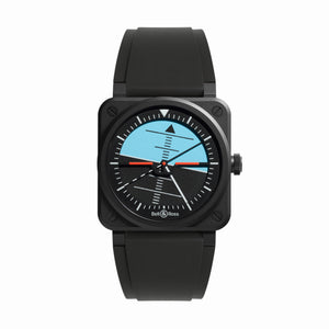 Bell & Ross 柏萊士 BR-03 Horizon 人工地平儀限量版腕錶 41mm BR03A-HRZ-CE/SRB