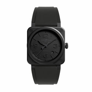 Bell & Ross 柏萊士 BR-03 PHANTOM 黑色陶瓷自動腕錶 41mm BR03A-PH-CE/SRB