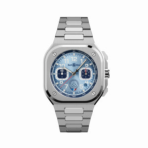 Bell & Ross 柏萊士 BR-05 法國巡邏兵飛行表演隊特別版計時自動腕錶 42mm BR05C-PAF-ST/SST - 新萬國鐘錶