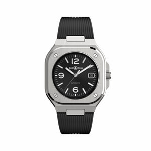 Bell & Ross 柏萊士 BR-05 BLACK STEEL BR05 rubber - 新萬國鐘錶