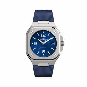 Bell & Ross 柏萊士 BR-05 BLUE STEEL rubber - 新萬國鐘錶