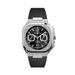 Bell & Ross 柏萊士 BR-05 Chrono Black Steel 計時機械腕錶 42mm BR05C-BLC-ST/SRB