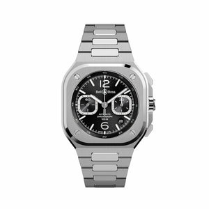Bell & Ross 柏萊士 BR-05 Chrono Black Steel 計時機械腕錶 42mm BR05C-BLC-ST/SST - 新萬國鐘錶