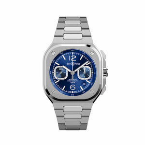 Bell & Ross 柏萊士 BR-05 Chrono Blue Steel 計時碼表 42mm BR05C-BLU-ST/SST - 新萬國鐘錶