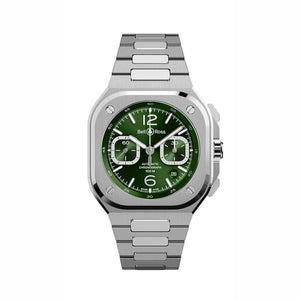 Bell & Ross 柏萊士 BR-05 Chrono Green Steel 綠面計時機械腕錶 42mm BR05C-GN-ST/SST