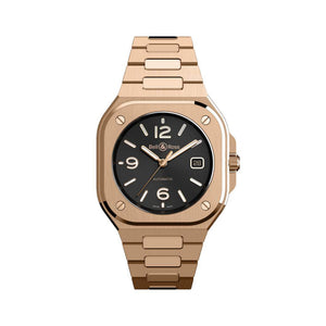 Bell & Ross 柏萊士 BR-05 GOLD 18k玫瑰金機械腕錶 40mm BR05A-BL-PG/SPG