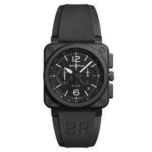 Bell & Ross 柏萊士 BR03-94 BLACK MATTE BR-03 陶瓷計時機械腕錶 42mm BR0394-BL-CE - 新萬國鐘錶