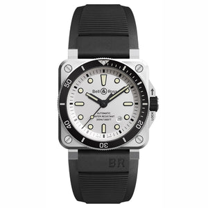 Bell & Ross 柏萊士 BR 03-92 Diver White 白面300米潛水腕錶 42mm BR0392-D-WH-ST/SRB - 新萬國鐘錶