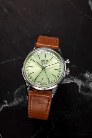 VULCAIN 窩路堅總統系列鬧鈴手上鍊腕錶 39mm 100173A90.BAC207