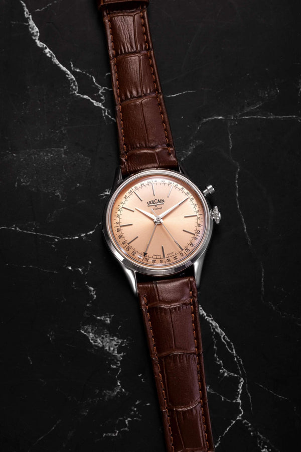 VULCAIN 窩路堅總統系列鬧鈴手上鍊腕錶 39mm 100173A80.BAN248