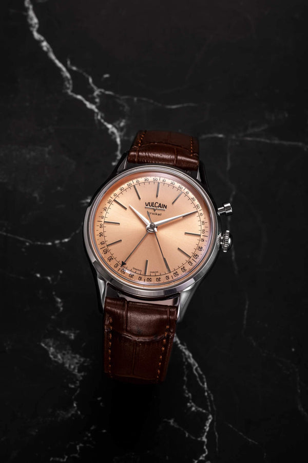 VULCAIN 窩路堅總統系列鬧鈴手上鍊腕錶 39mm 100173A80.BAN248