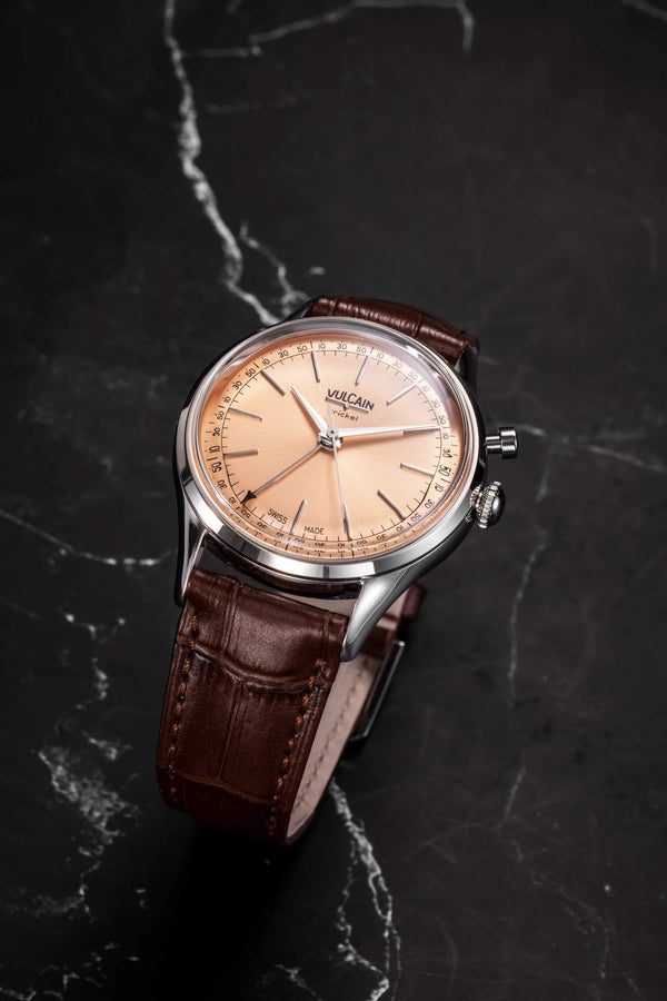 VULCAIN 窩路堅總統系列鬧鈴手上鍊腕錶 39mm 100173A80.BAN248