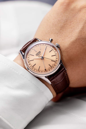 VULCAIN 窩路堅總統系列鬧鈴手上鍊腕錶 39mm 100173A80.BAN248