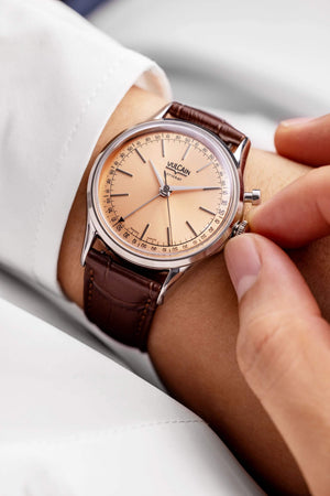 VULCAIN 窩路堅總統系列鬧鈴手上鍊腕錶 39mm 100173A80.BAN248