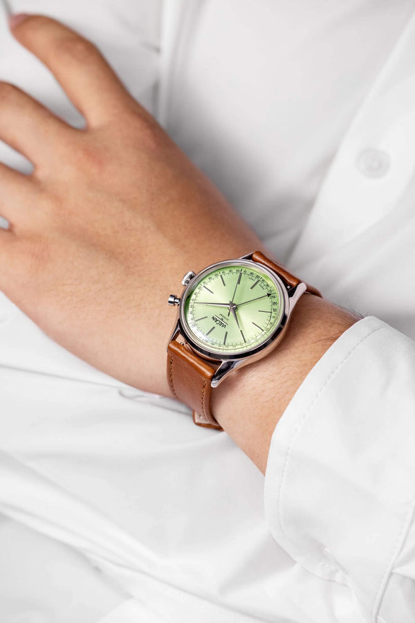 VULCAIN 窩路堅總統系列鬧鈴手上鍊腕錶 39mm 100173A90.BAC207