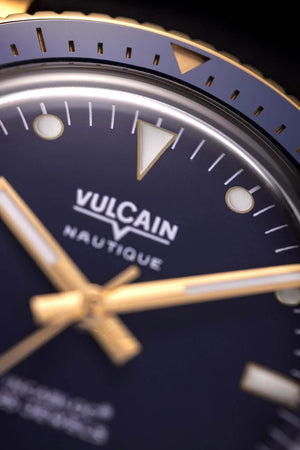 VULCAIN 窩路堅 Skindiver 潛水員系列200米PVD黃金機械腕錶 38mm 661170A37.BOR200