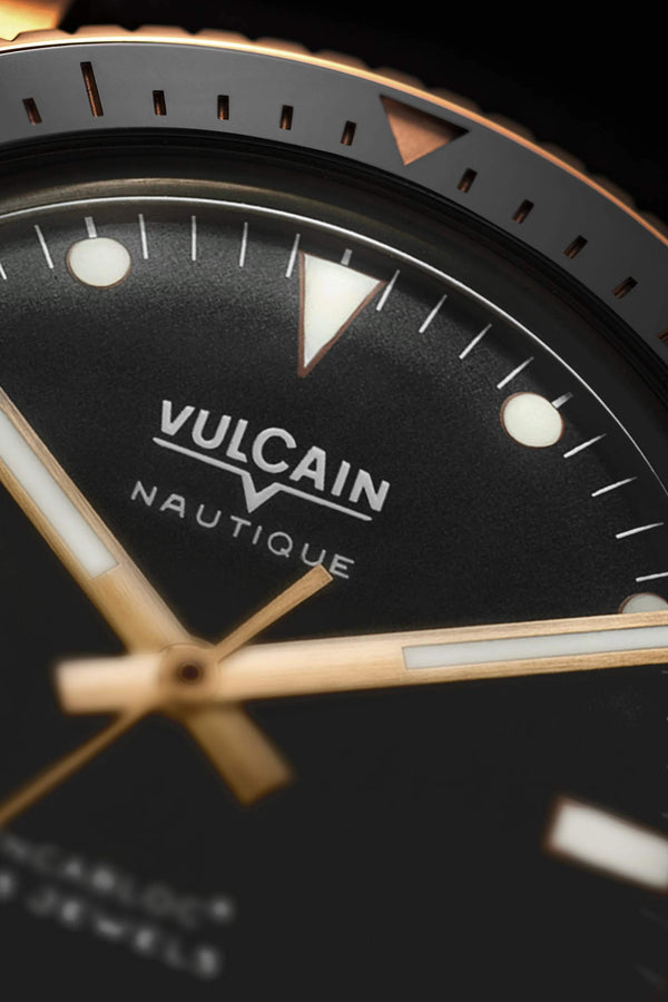 VULCAIN 窩路堅 Skindiver 潛水員系列200米青銅機械腕錶 38mm 662170A07.BNR200