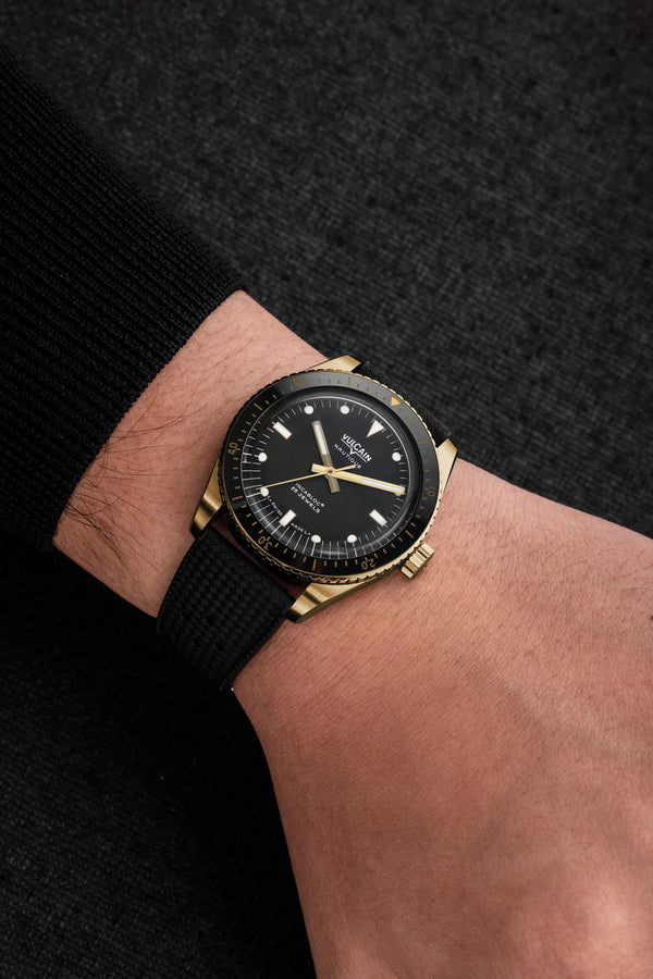 VULCAIN 窩路堅 Skindiver 潛水員系列200米青銅機械腕錶 38mm 662170A07.BNR200
