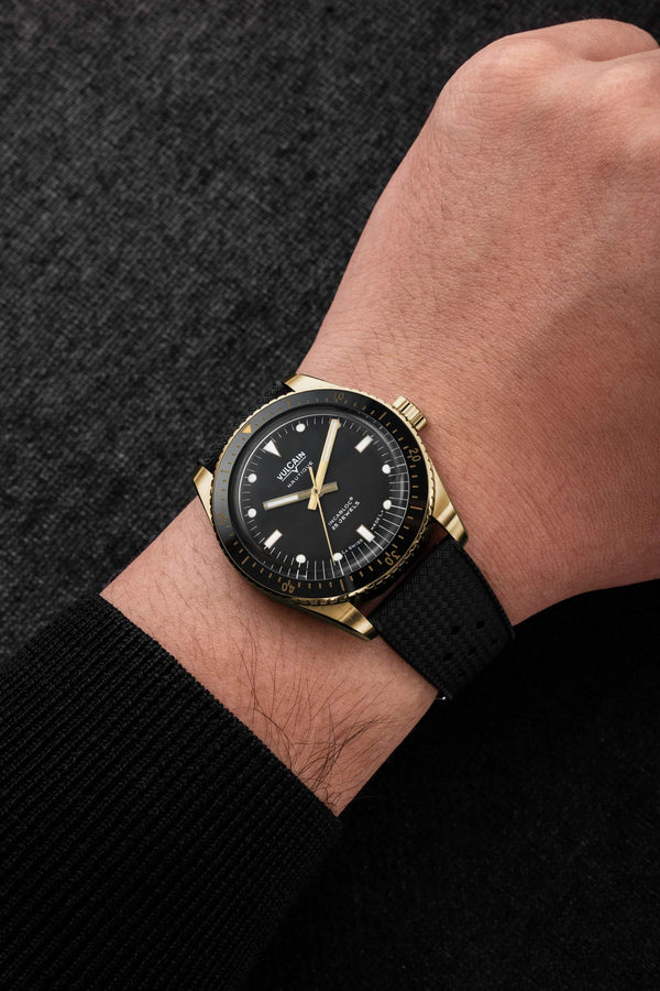 VULCAIN 窩路堅 Skindiver 潛水員系列200米青銅機械腕錶 38mm 662170A07.BNR200