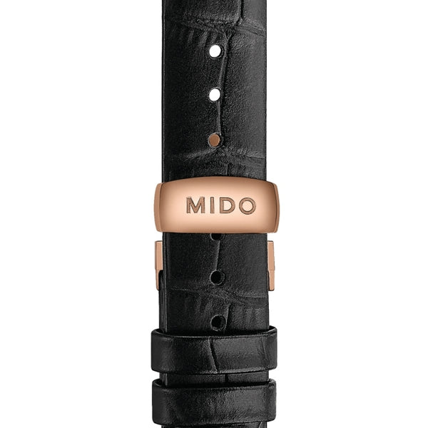 MIDO Baroncelli 美度永恆系列PVD玫瑰金鑽面酒桶型女士機械錶 35mm M0413073601600