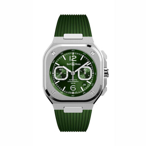 Bell & Ross 柏萊士 BR-05 Chrono Green Steel 綠面計時機械腕錶 42mm BR05C-GN-ST/SRB