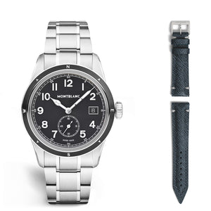 MontBlanc 萬寶龍 1858 系列 0 Oxygen 零氧特別版小秒針自動機械腕錶 38mm MB136355 - 新萬國鐘錶