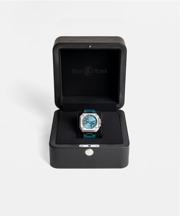 Bell & Ross 柏萊士 BR 05 GMT Sky Blue Rubber 天空藍 41mm