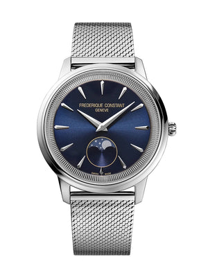 Frederique Constant 康斯登 Classics Moneta Moonphase系列優雅月相石英腕錶 37mm FC-206N3S6B