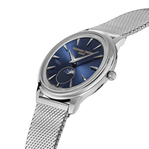 Frederique Constant 康斯登 Classics Moneta Moonphase系列優雅月相石英腕錶 37mm FC-206N3S6B - 新萬國鐘錶