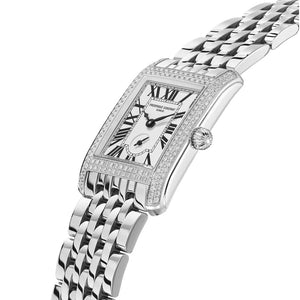 Frederique Constant 康斯登 Classics CARREE 方形典雅真鑽石英女士腕錶 36×25.20mm FC-235S2CD6B - 新萬國鐘錶