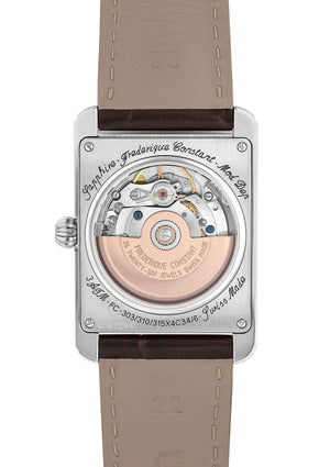 Frederique Constant 康斯登 Classics CARREE 方形典雅鮭魚面不銹鋼機械腕錶 42mm FC-303SAL4C6