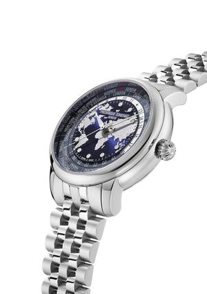 Frederique Constant 康斯登 Manufacture Classic Worldtimer 自製機芯世界時區腕錶 40mm FC-719NN3H6B - 新萬國鐘錶