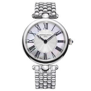 Frederique Constant 康斯登 Art Deco Round  珍珠貝石英女錶 30mm FC-200MPW2AR6B