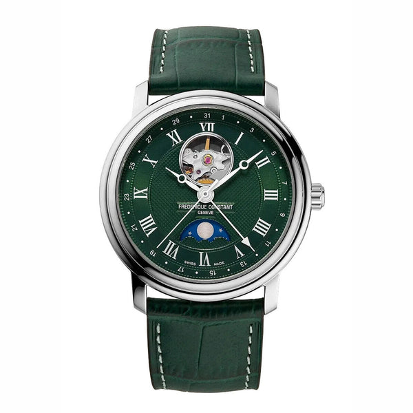 Frederique Constant 康斯登 Classics 系列心跳月相日期機械腕錶 FC-335MCGRW4P26