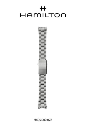 Hamilton 漢米爾頓 Khaki Field 卡其野戰 墨菲Murph 38mm 不鏽鋼鍊帶零件 H695.000.028 - 新萬國鐘錶