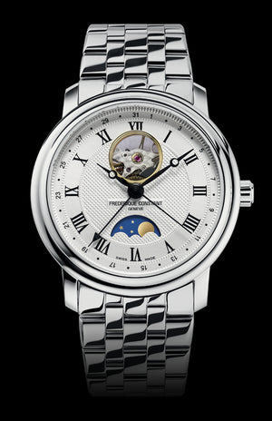 Frederique Constant 康斯登 Classics 系列心跳月相日期機械腕錶 40mm FC-335MC4P6B2 - 新萬國鐘錶