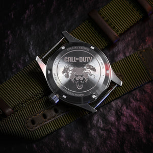 Hamilton 漢米爾頓 Khaki Field 卡其陸戰系列 Call of Duty 決勝時刻黑色行動7聯名機械錶 38mm H70475930