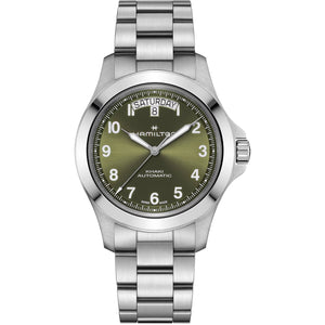 Hamilton 漢米爾頓 Khaki Field 卡其野戰 King Day-Date 星期日期80小時自動上鍊機械錶 40mm H64475160
