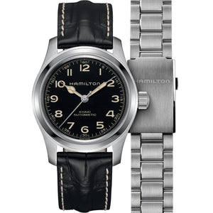 Hamilton 漢米爾頓 Khaki Field 卡其陸戰系列Murph墨菲星際效應腕錶錶鍊套裝 42mm H70605732