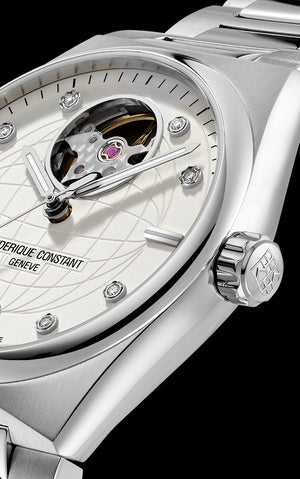 Frederique Constant 康斯登 HIGHLIFE 銀面心跳鏤空機械腕錶 34mm FC-310SD2NH6B - 新萬國鐘錶
