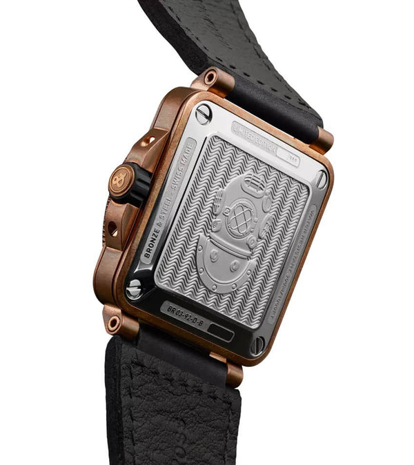 Bell & Ross 柏萊士 BR-03 DIVER WHITE BRONZE 300米潛水青銅腕錶 42mm BR0392-D-WH-BR/SCA