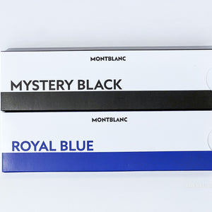 MontBlanc 萬寶龍鋼珠筆筆芯(藍) 尺寸: 細 F尖 /  鋼珠筆筆芯(黑) 尺寸: 中 M尖 一組兩盒共四支入 - 新萬國鐘錶